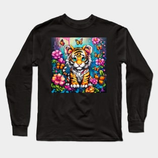 VIBRANT VISIONS (BABY TIGER) Long Sleeve T-Shirt